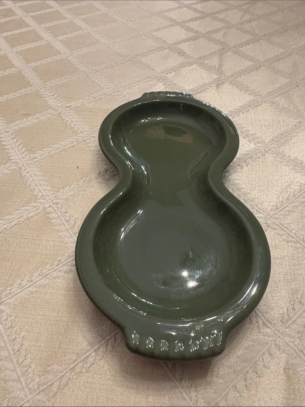 Fiestaware Sage Green Ceramic Sugar and Creamer Set with Tray